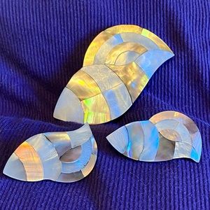 Vintage Karla Jordan broach & earrings set